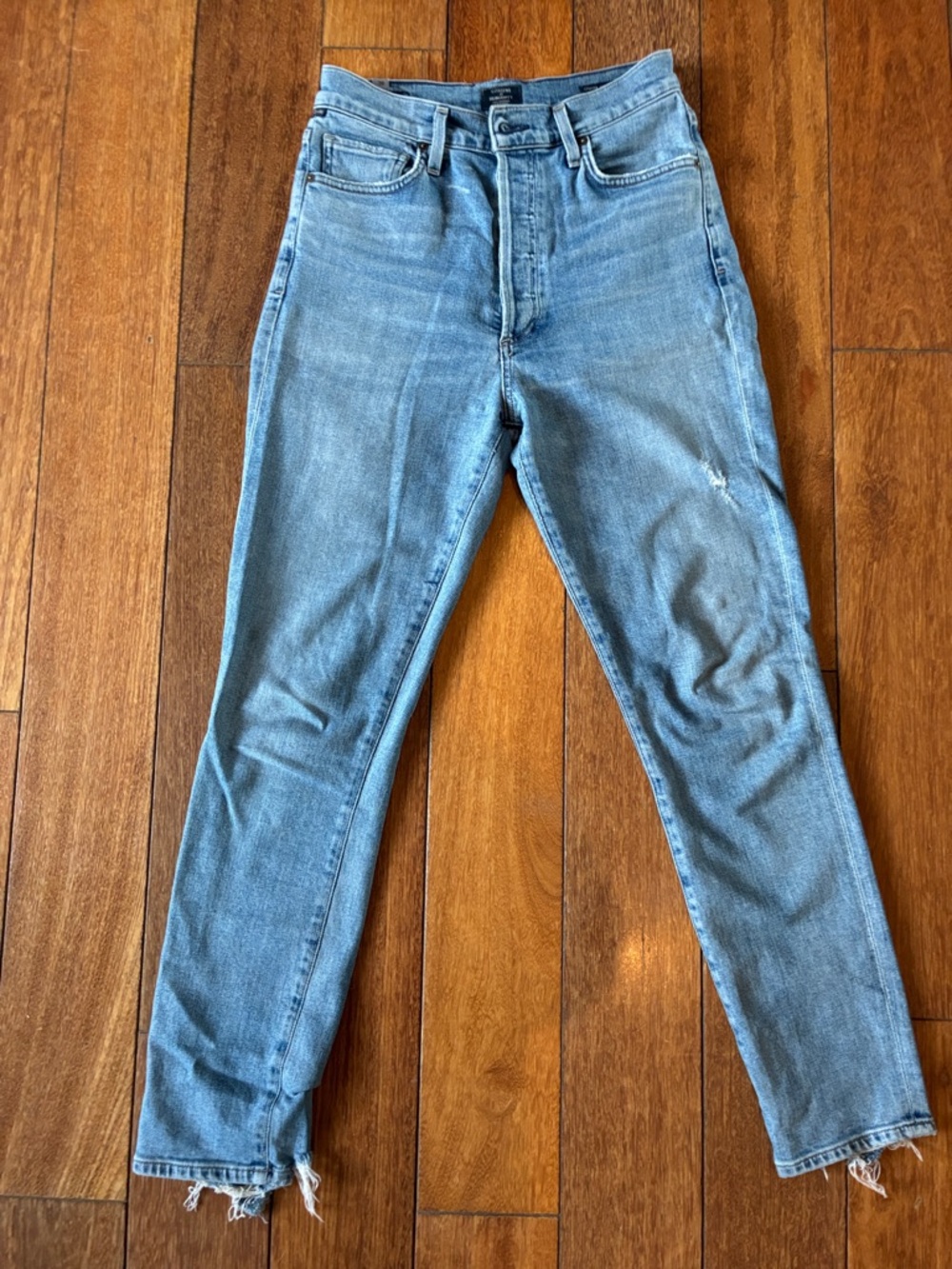 Citizens Of Humanity Light Blue High-Rise Slim Jeans